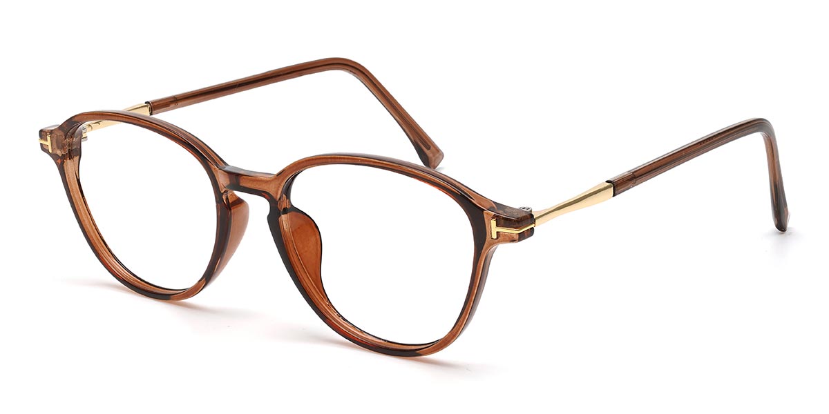 Brown Jeremy Glasses - Oval Glasses