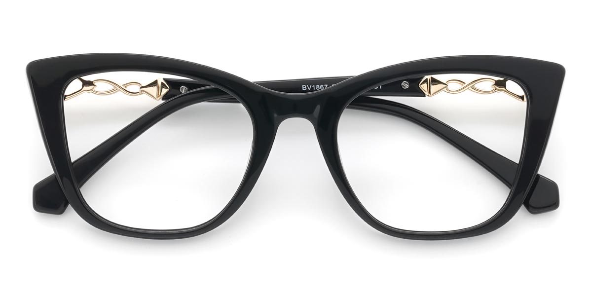 Negro Zelda - Cat Eye Glasses