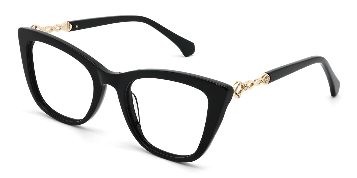 Black Zelda - Cat Eye Glasses