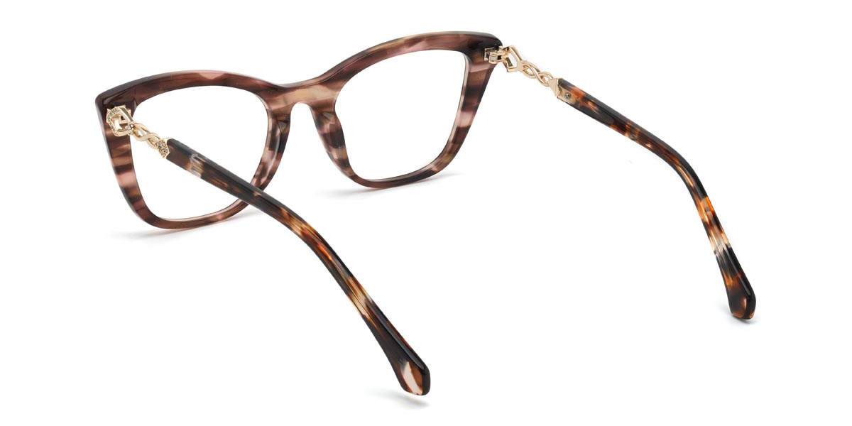 Lila Streifen Zelda - Cat Eye Glasses