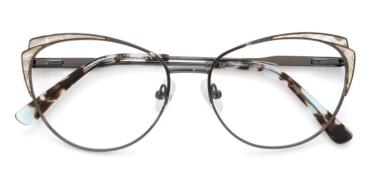 Grau Schildpatt Yolanda - Cat Eye Glasses