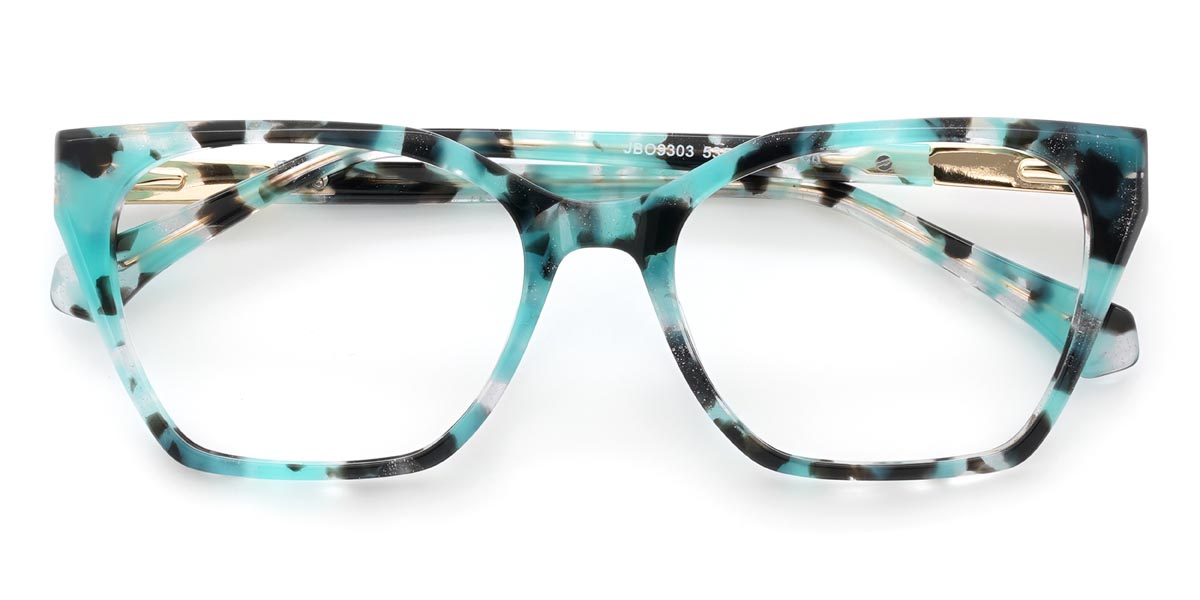 Kékeszöld   teknősbéka Wynne - Cat Eye Glasses