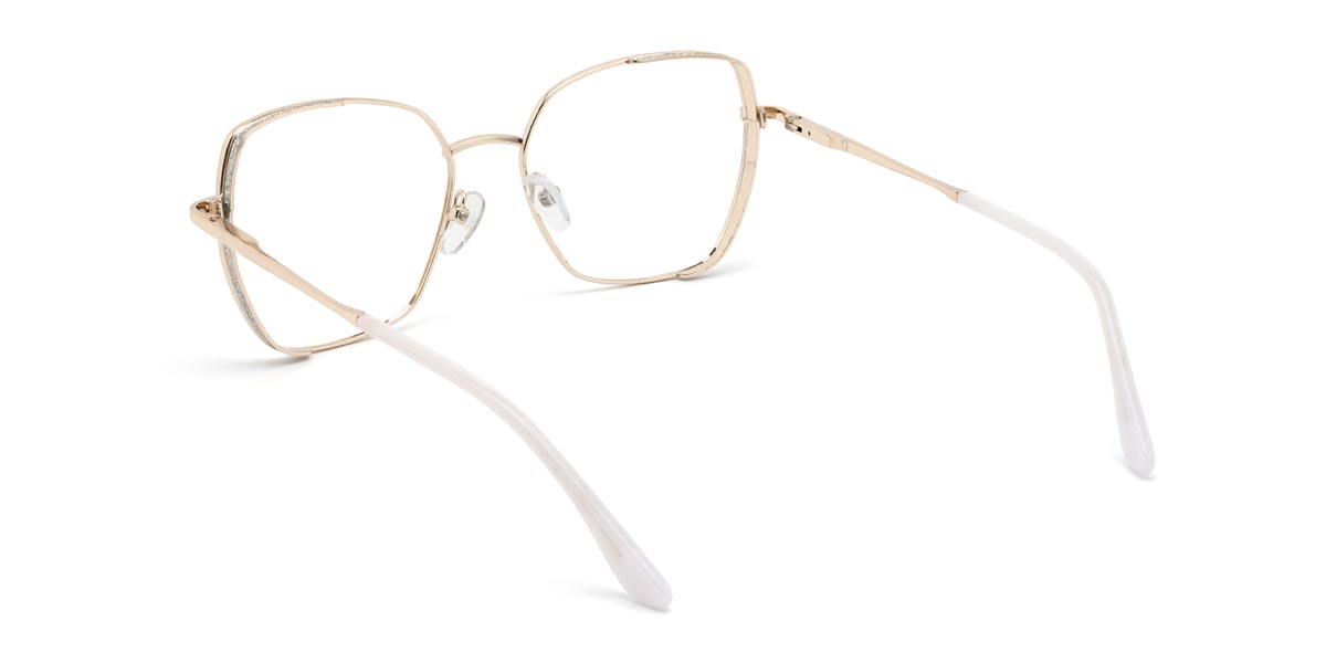 White Tonya - Square Glasses