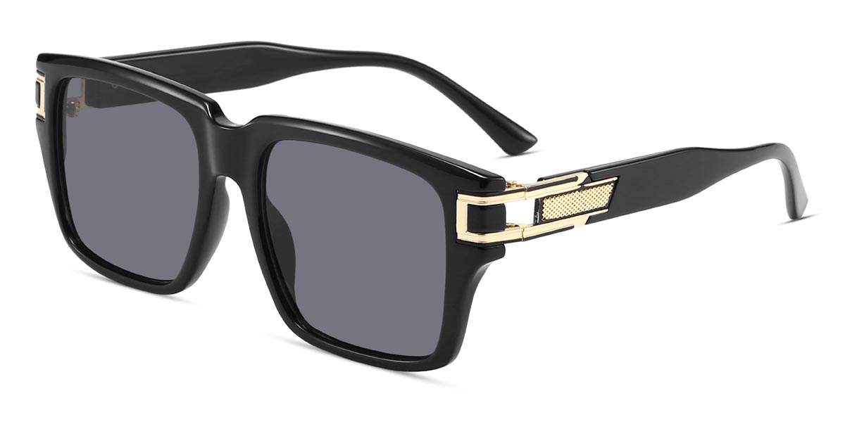 Schwarz Grau Nikita - Square Sunglasses