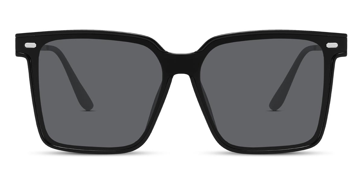 Black Grey Rebecca - Square Sunglasses