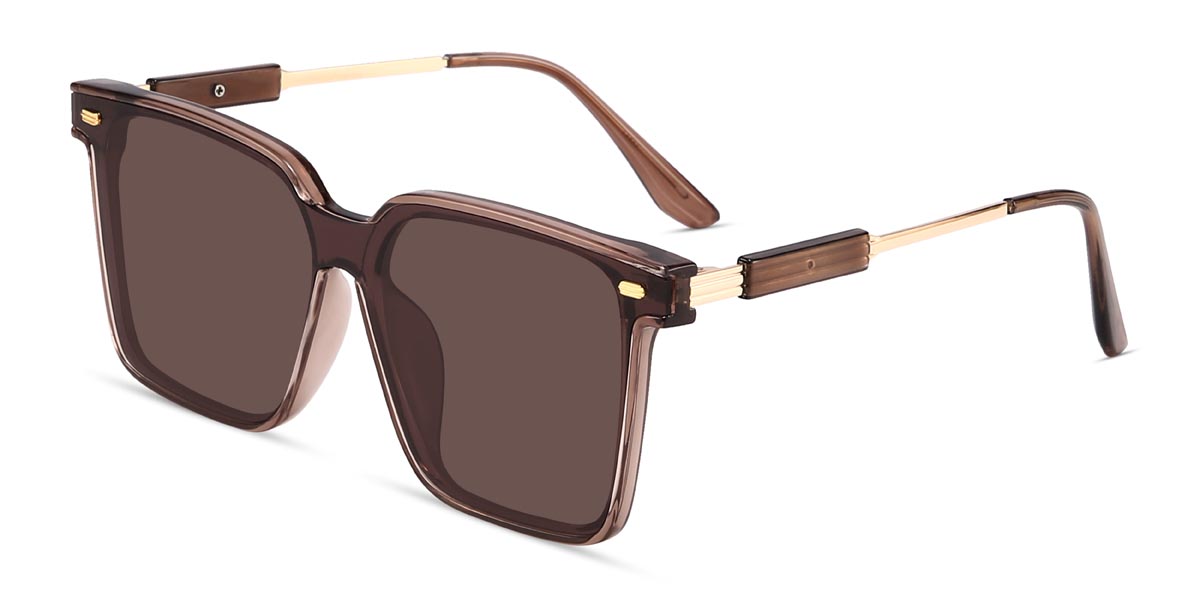 Brown Brown Rebecca - Square Sunglasses