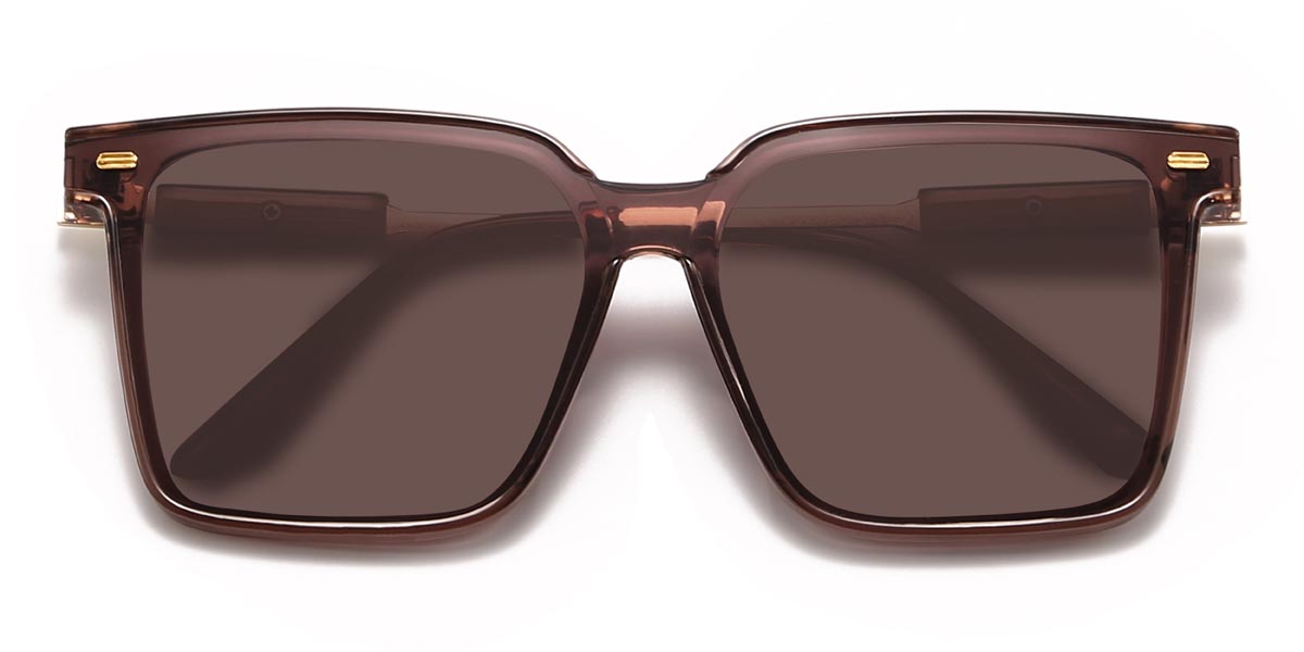 Brown Brown Rebecca - Square Sunglasses