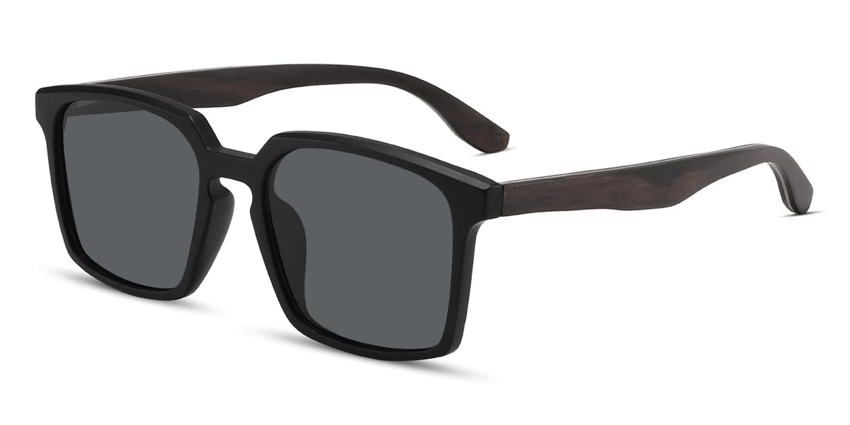 Noir Gris Phyllis - Square Sunglasses