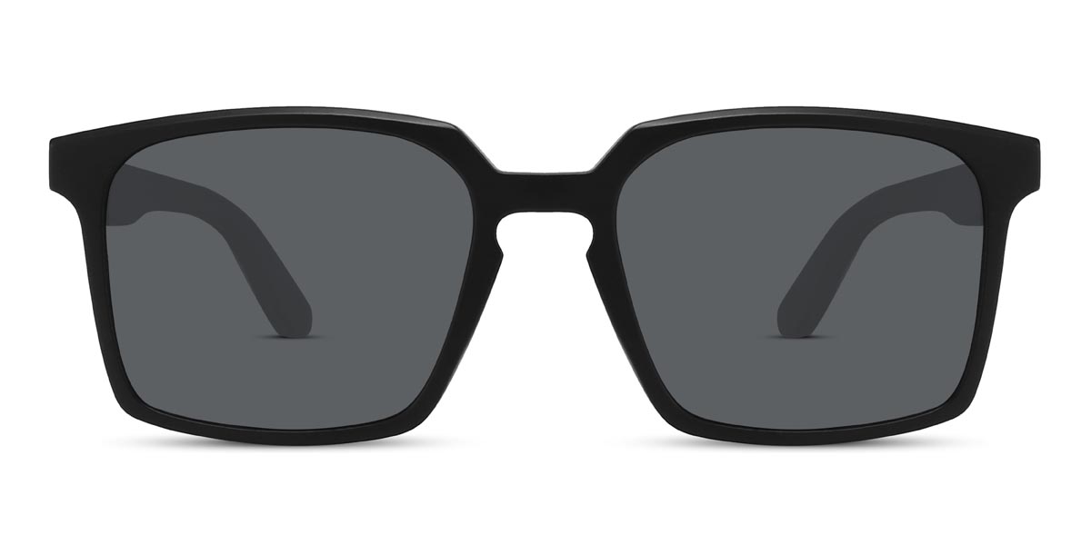 Black Grey Phyllis - Square Sunglasses