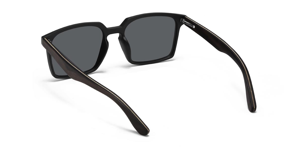 Schwarz Grau Phyllis - Square Sunglasses