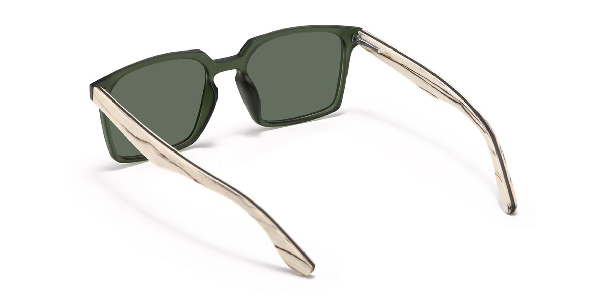 Green Green Phyllis - Square Sunglasses