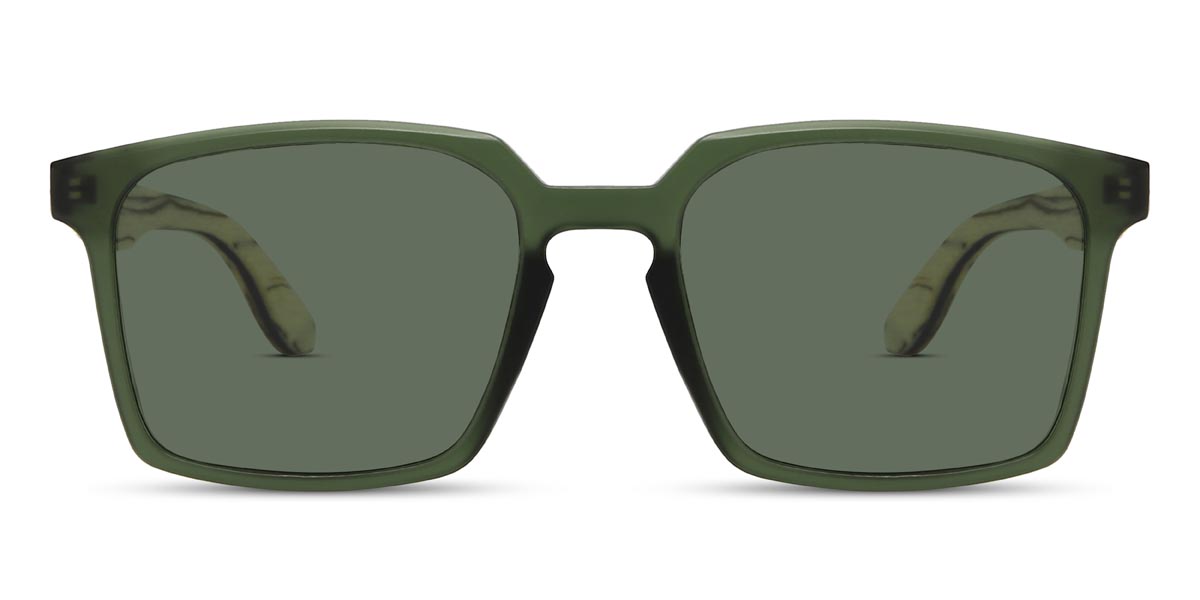 Green Green Phyllis - Square Sunglasses