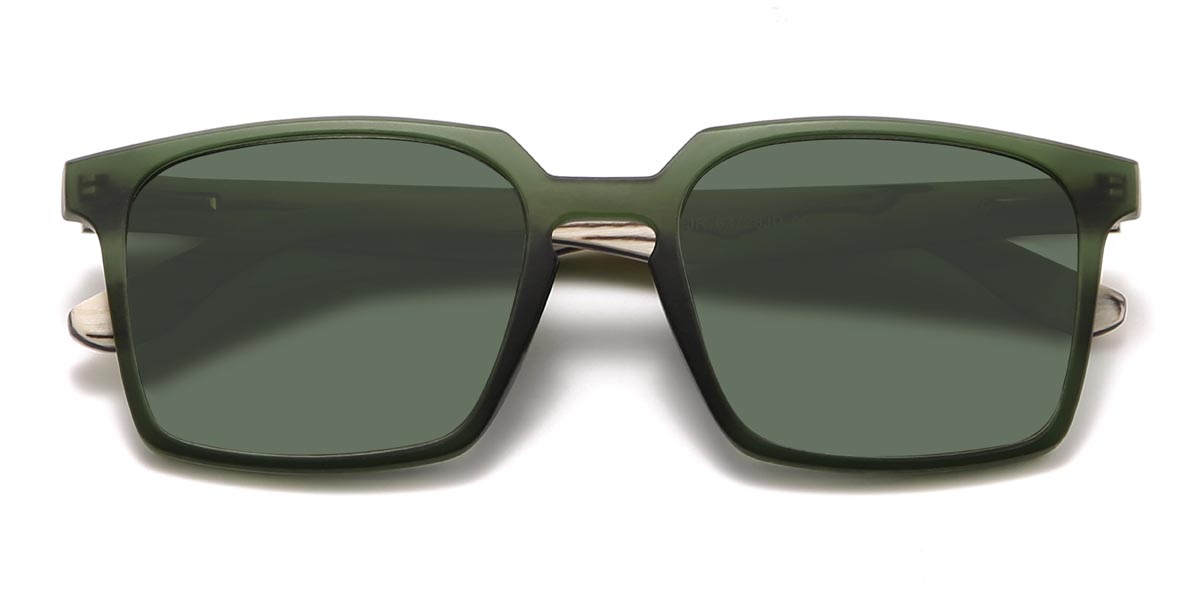 Green Green Phyllis - Square Sunglasses