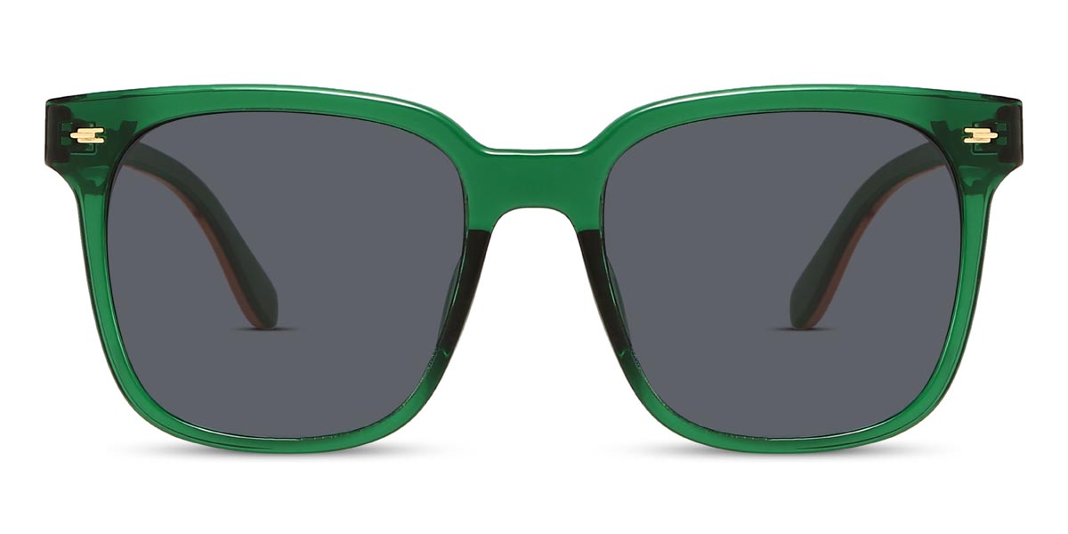 Green Grey Stephanie - Square Sunglasses