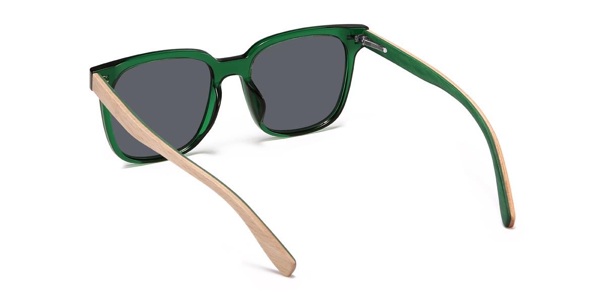 Green Grey Stephanie - Square Sunglasses