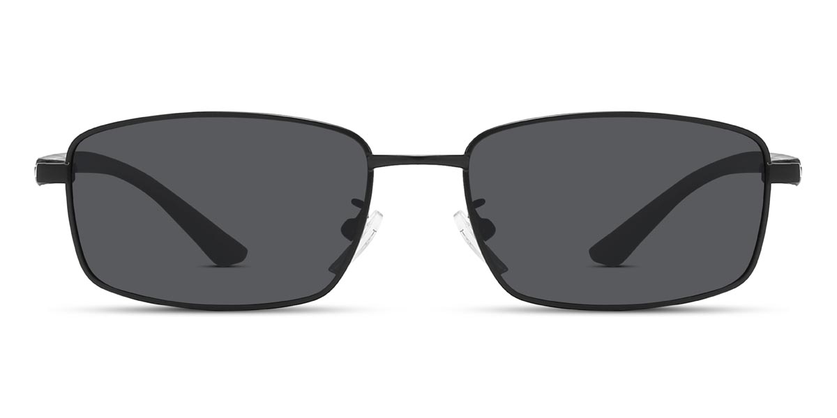 Black Grey Alfred - Rectangle Sunglasses