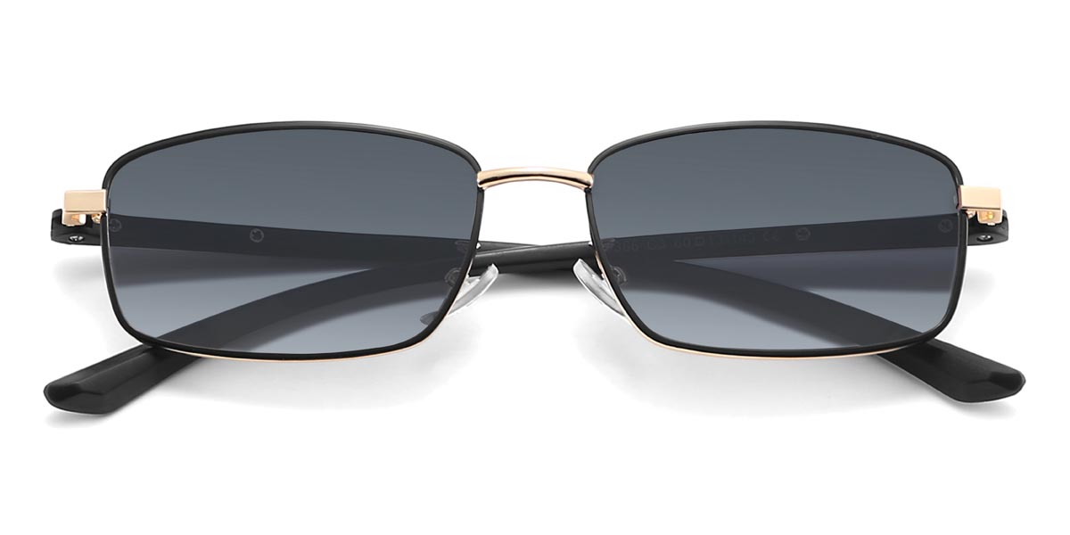 Gold Grau Alfred - Rectangle Sunglasses