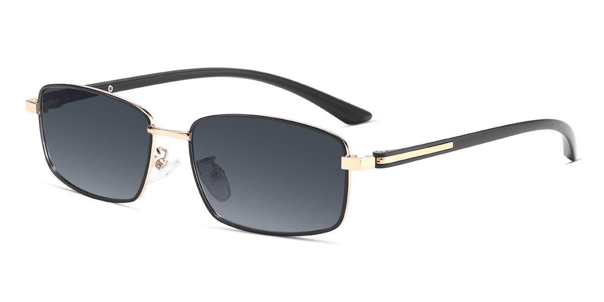 Gold Grau Alfred - Rectangle Sunglasses