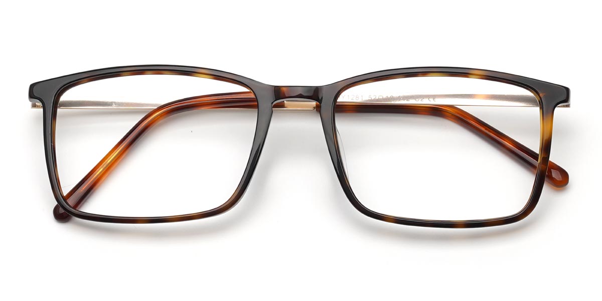 Tortoiseshell Bryan - Rectangle Glasses