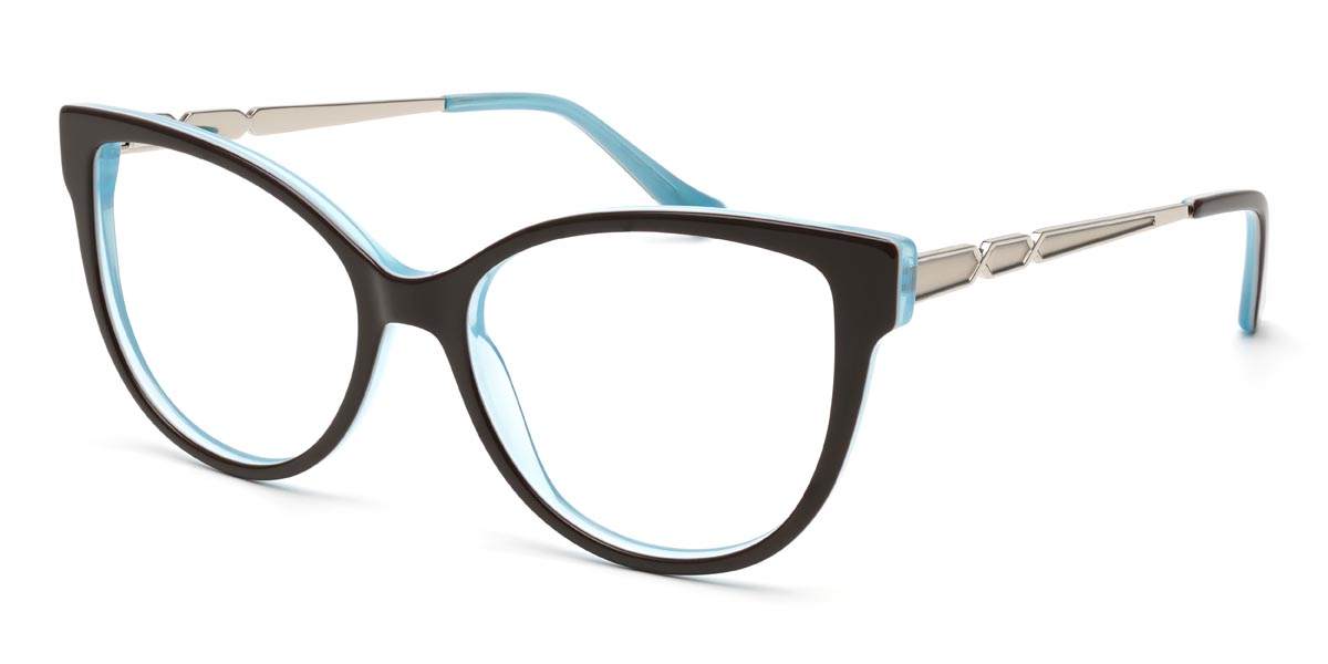 Black Blue Avivahc - Cat Eye Glasses