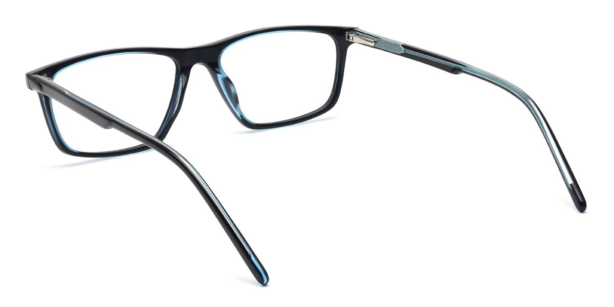 Black Blue Lawrence - Rectangle Glasses