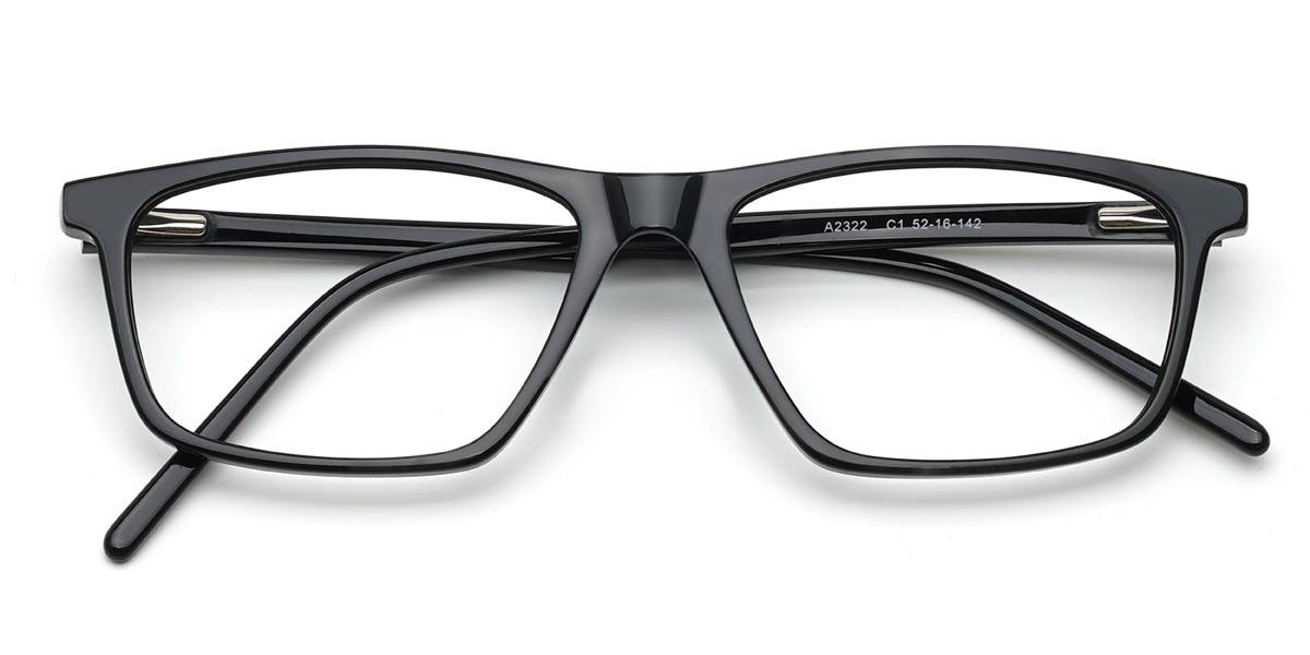 Black Lawrence - Rectangle Glasses