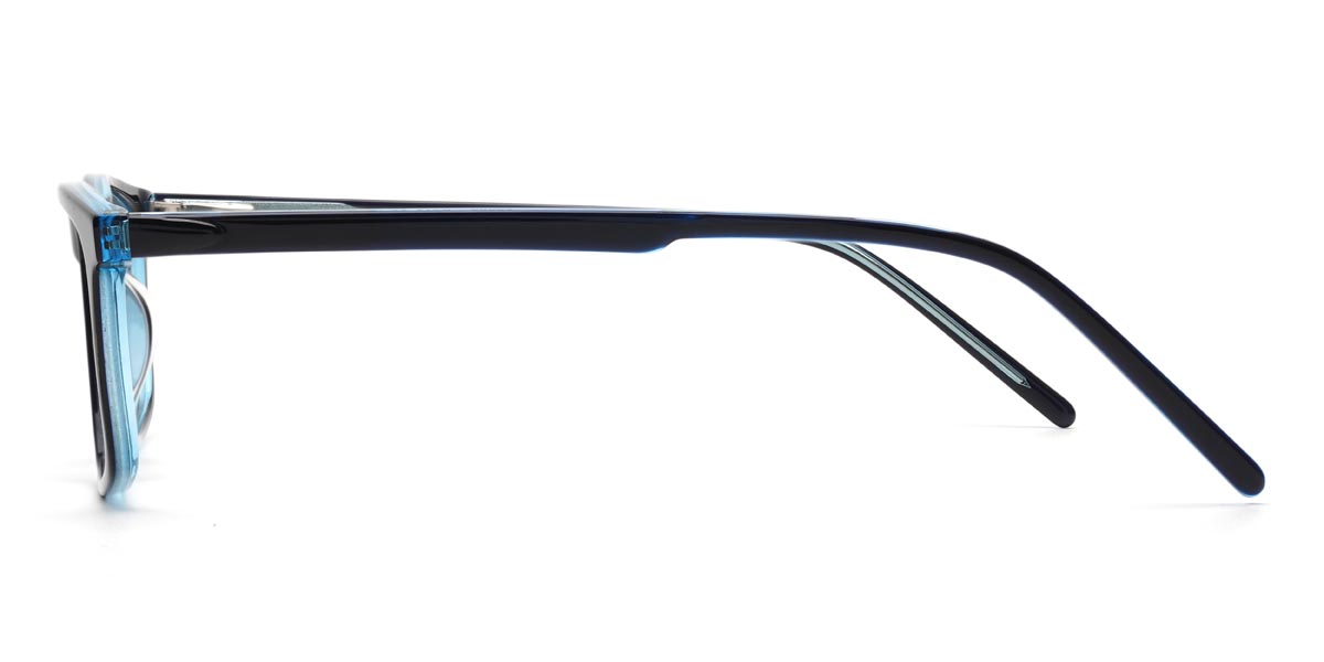 Black Blue Lawrence - Rectangle Glasses