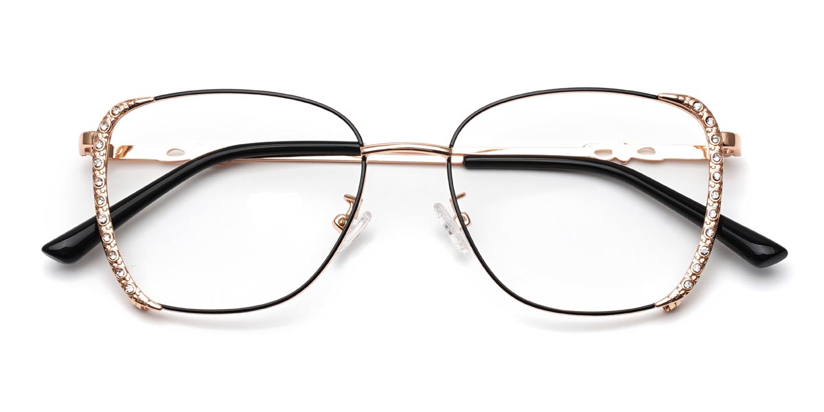 Dorado Negro Marilyn - Rectangle Glasses