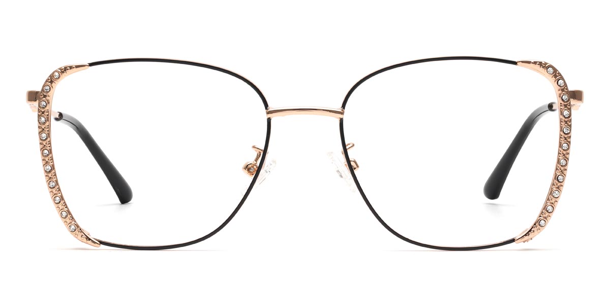 Arany Fekete Marilyn - Rectangle Glasses