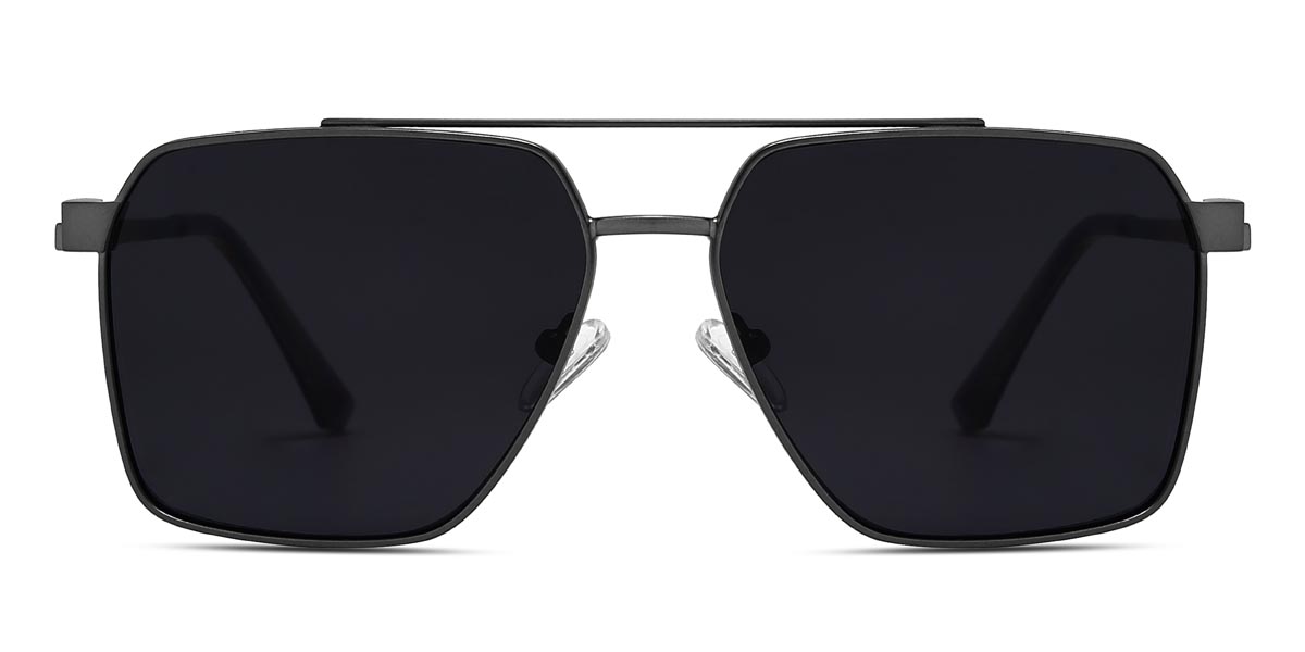 Black Jimmy - Aviator Clip-On Sunglasses