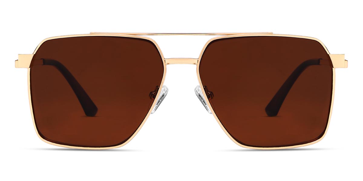 Gold Jimmy - Aviator Clip-On Sunglasses