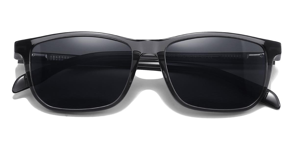 Szürke szürke Cary - Rectangle Sunglasses