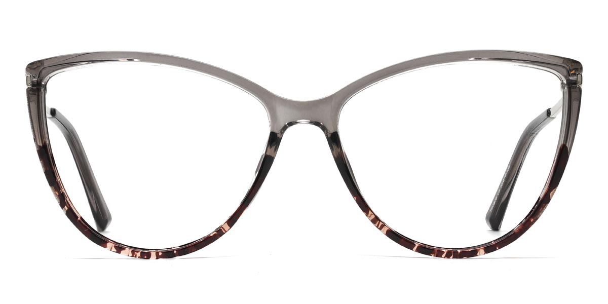 Gris Écaille de tortue Catherine - Cat Eye Glasses