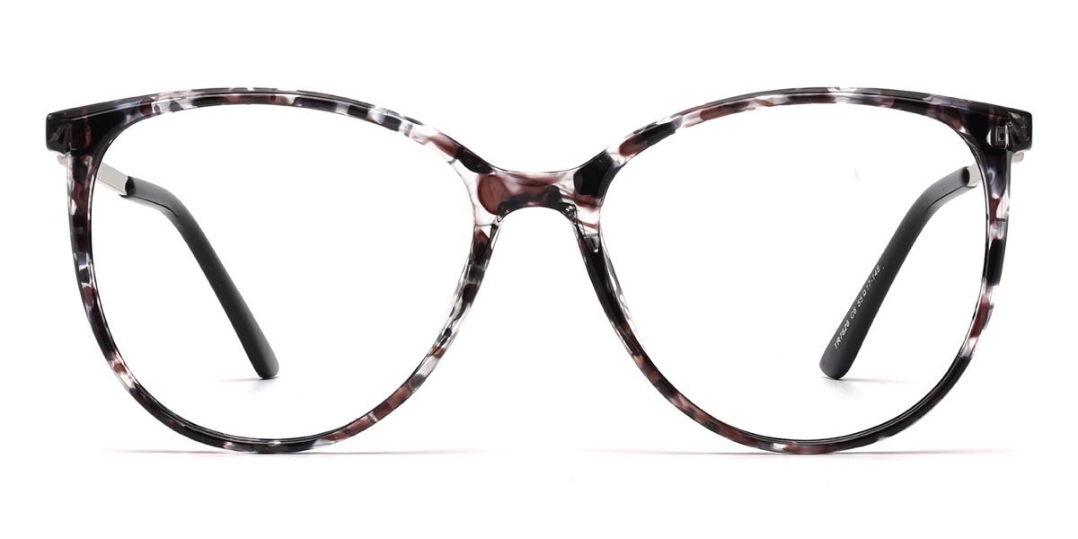 Noir Écaille de tortue Tammy - Oval Glasses