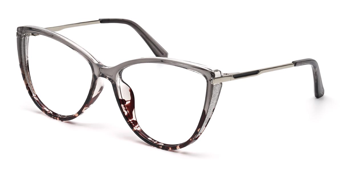 Grau Schildpatt Catherine - Cat Eye Glasses