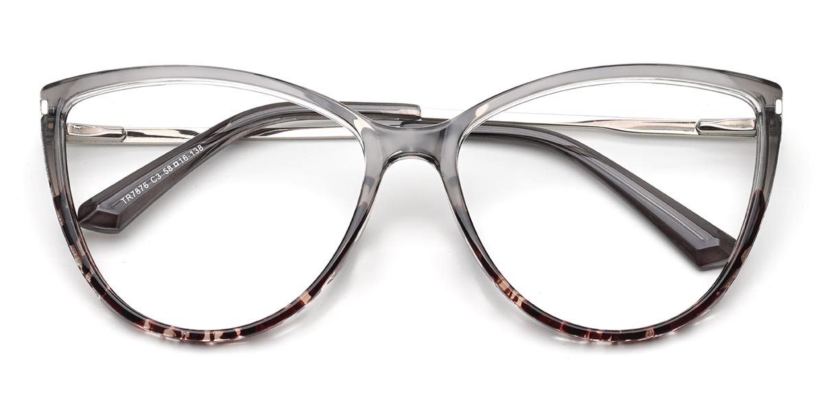 Tortuga gris Catherine - Cat Eye Glasses