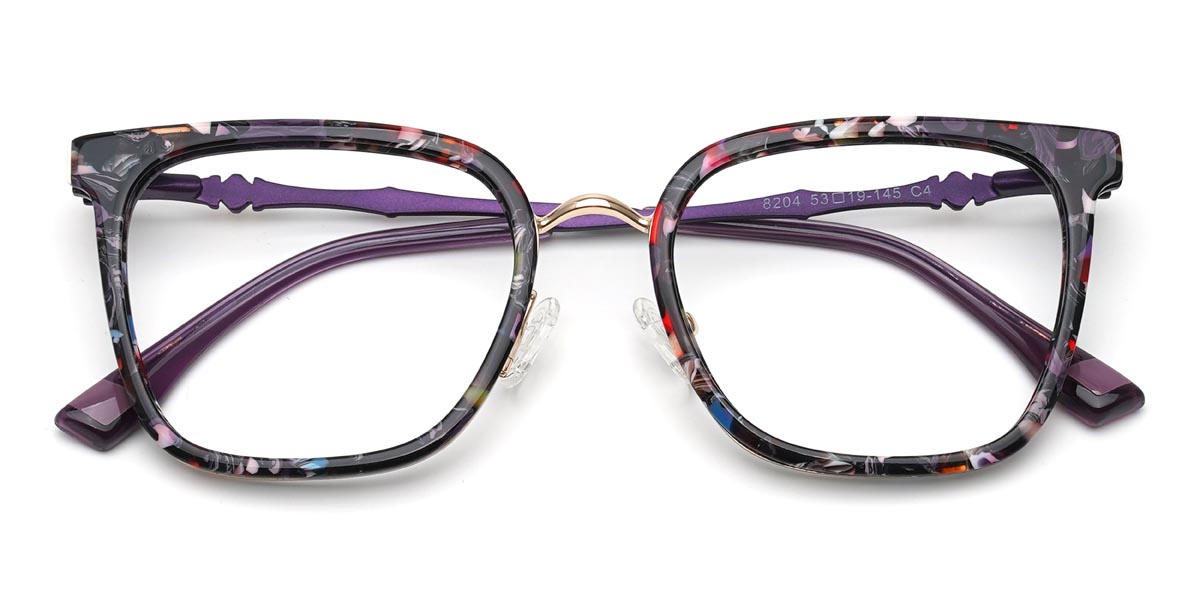 Floral Jerome - Rectangle Glasses