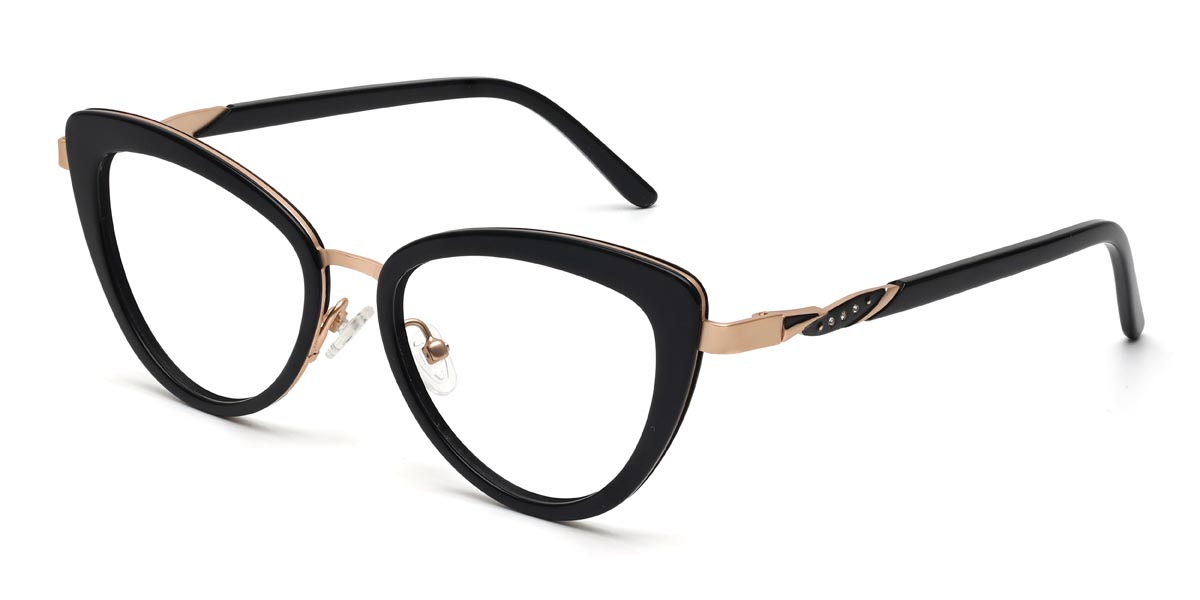 Fekete Kelsey - Cat Eye Glasses