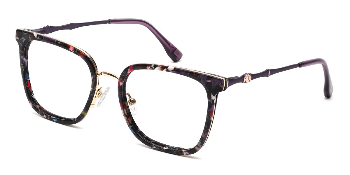 Floral Jerome - Rectangle Glasses