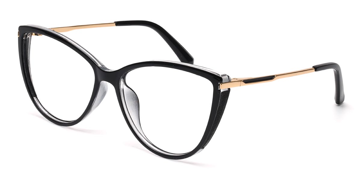 Black Catherine Glasses - Cat Eye Glasses