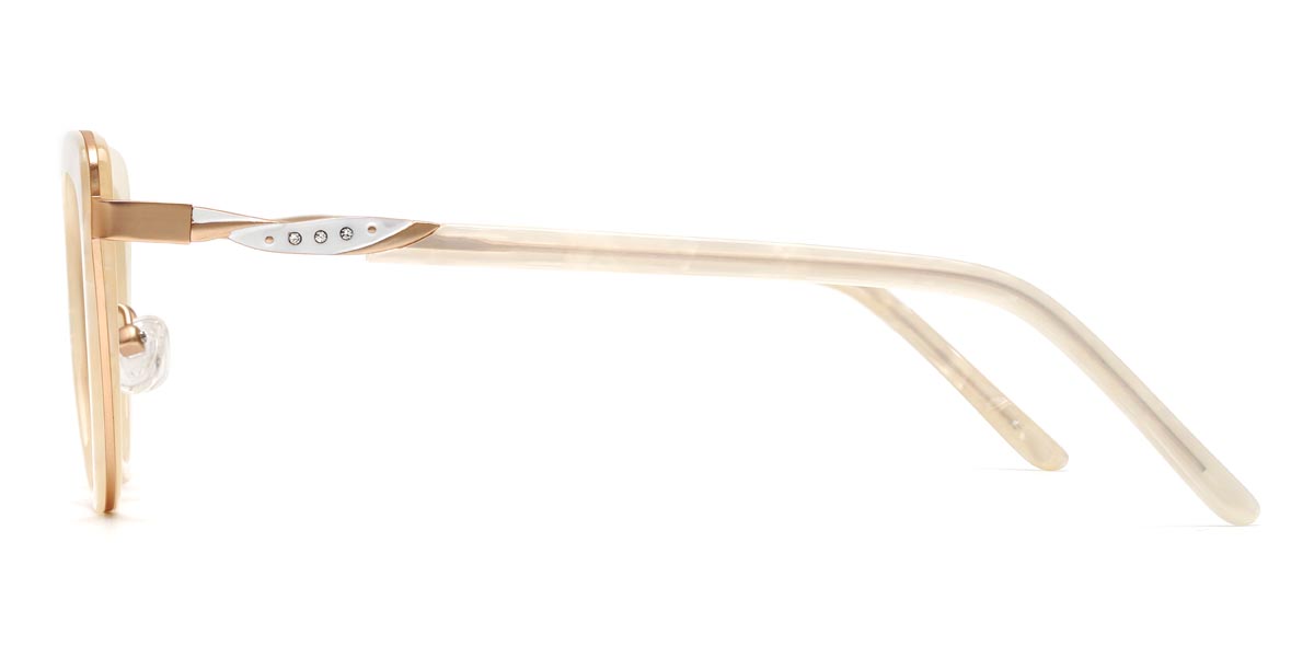 Márvány sárga Kelsey - Cat Eye Glasses