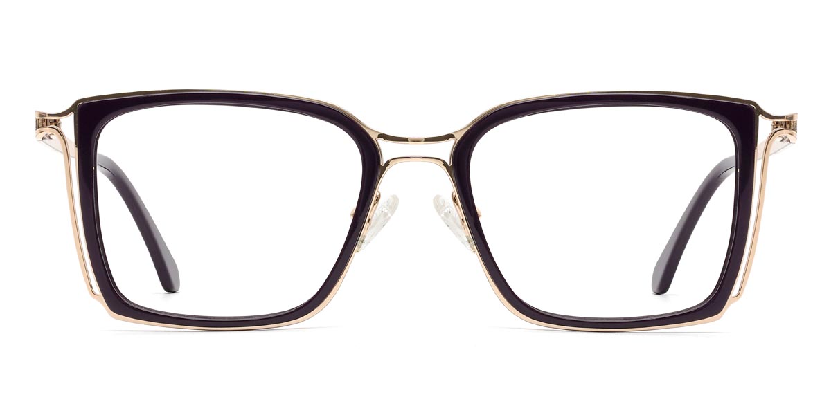 Violet foncé Terry - Rectangle Glasses