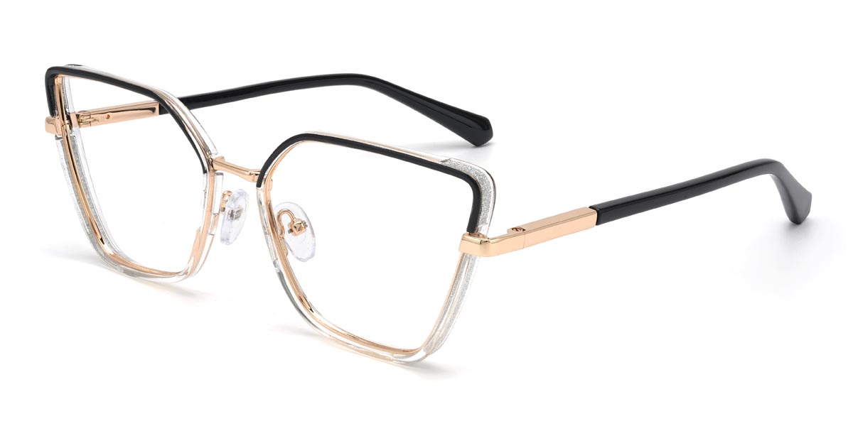 Schwarz Klar Louisa - Cat Eye Glasses