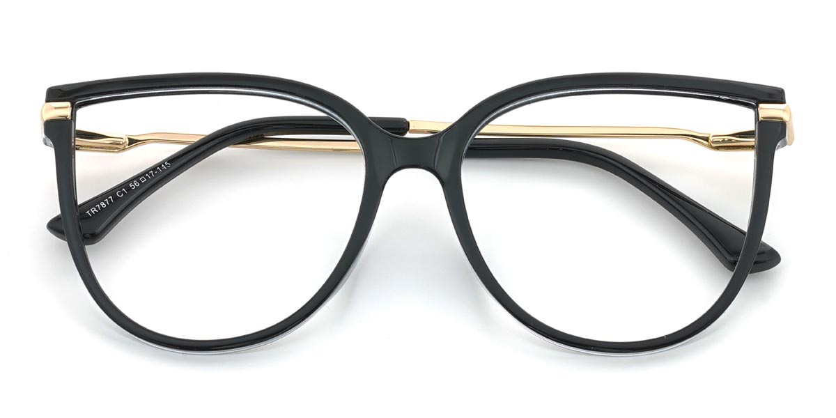 Noir Angelina - Oval Glasses