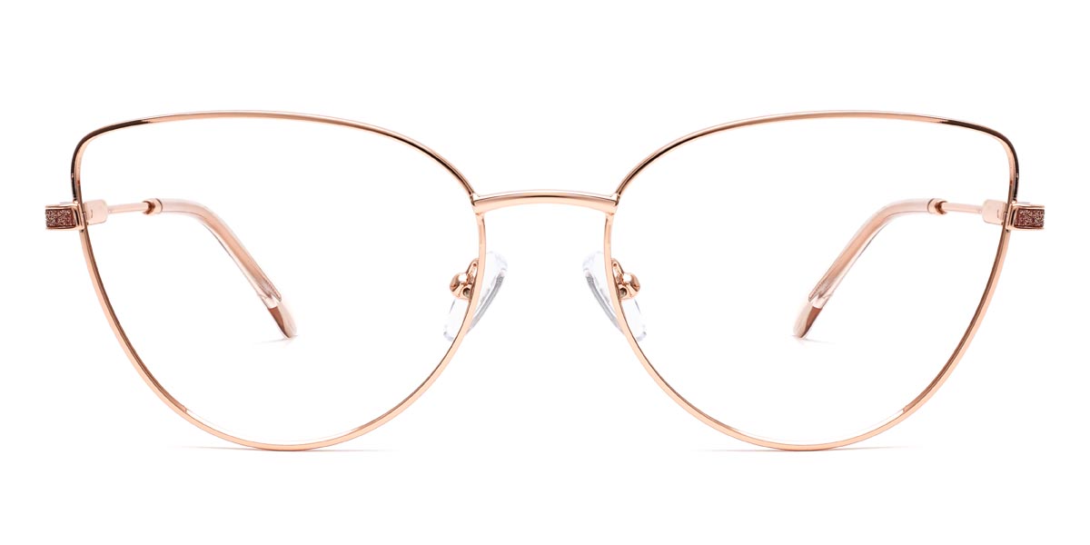 Rosé Gold Katrina - Cat Eye Glasses