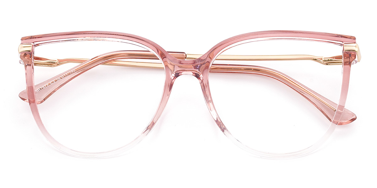 Rojo degradado Angelina - Oval Glasses