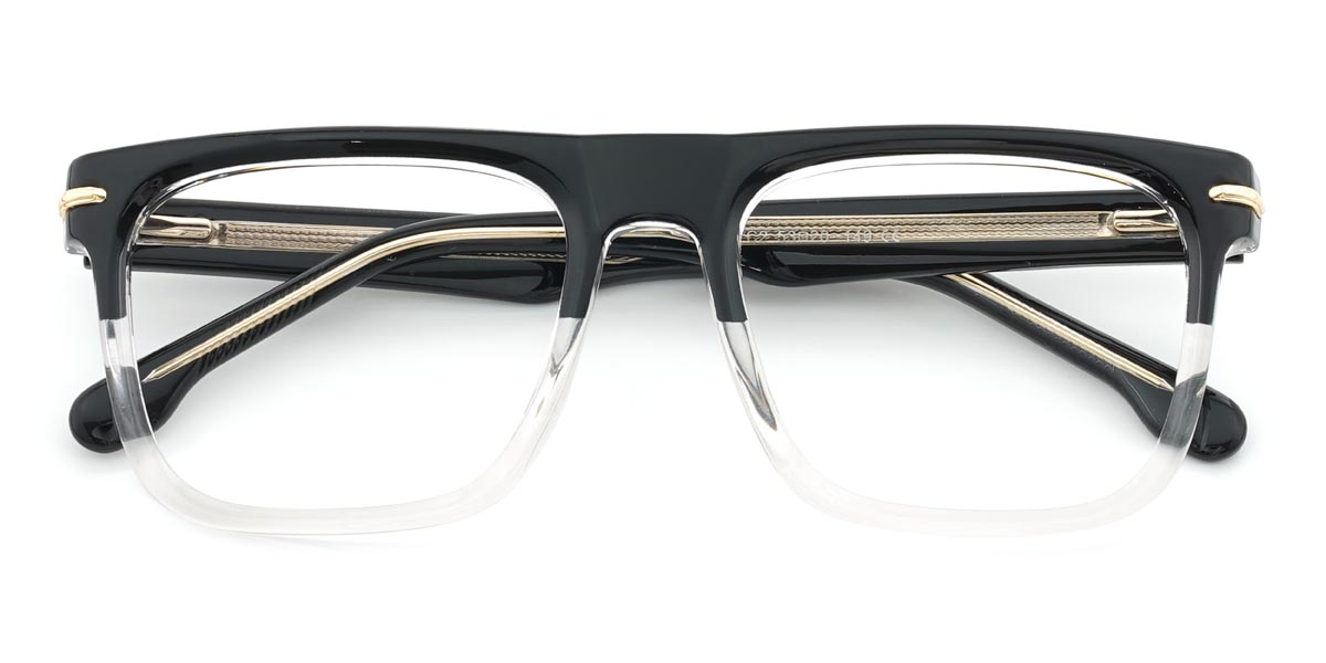 Noir Transparent Randy - Rectangle Glasses