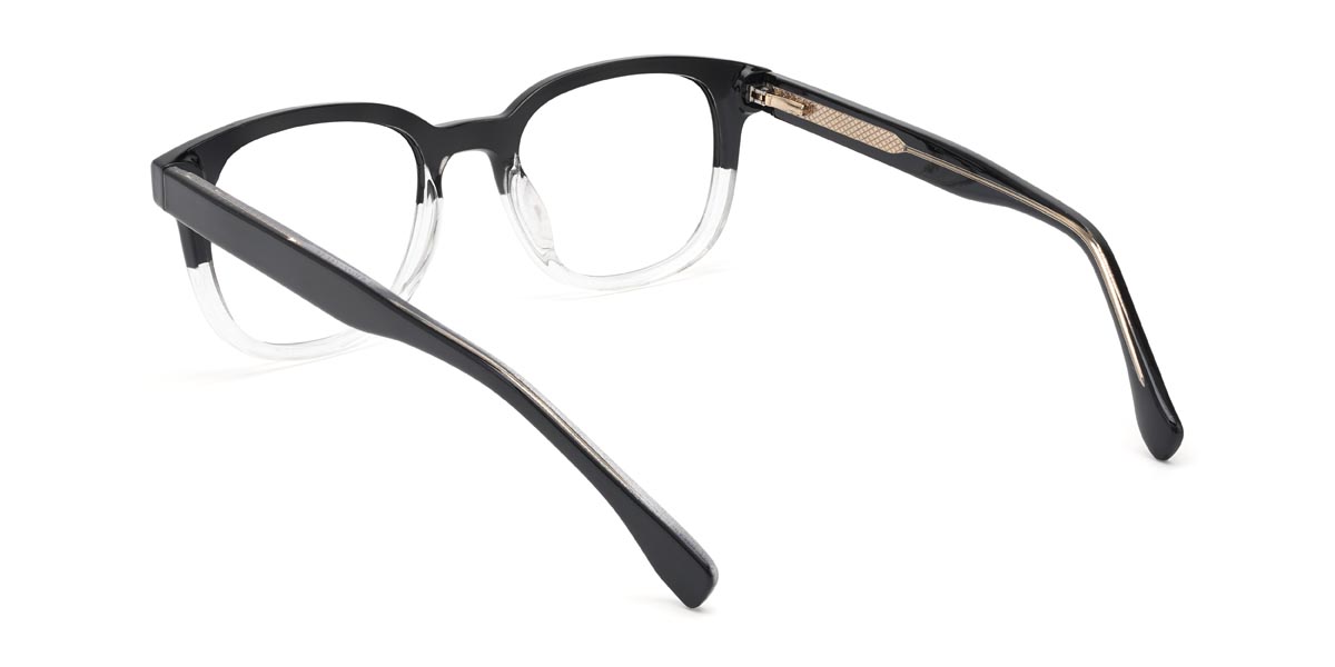 Noir Transparent Laurent - Rectangle Glasses