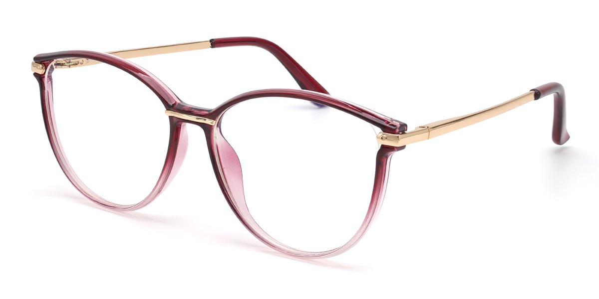 Gradient Rose Violet Joliet - Cat Eye Glasses