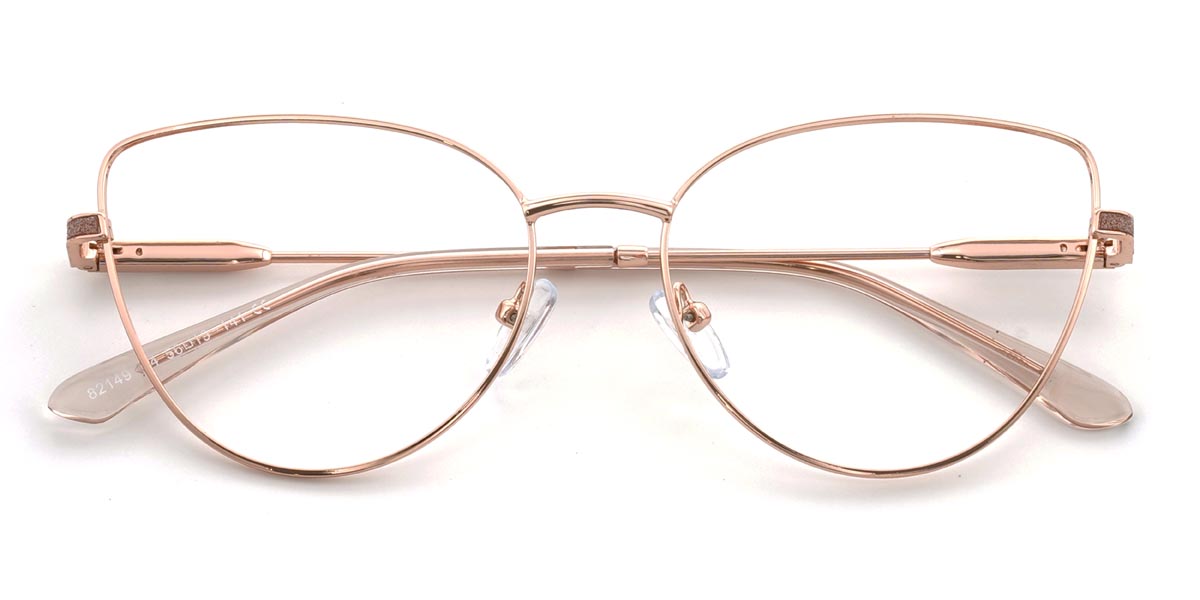 Rosé Gold Katrina - Cat Eye Glasses